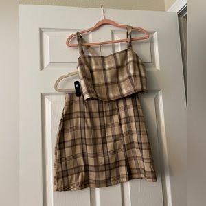 Cider 2 piece plaid set